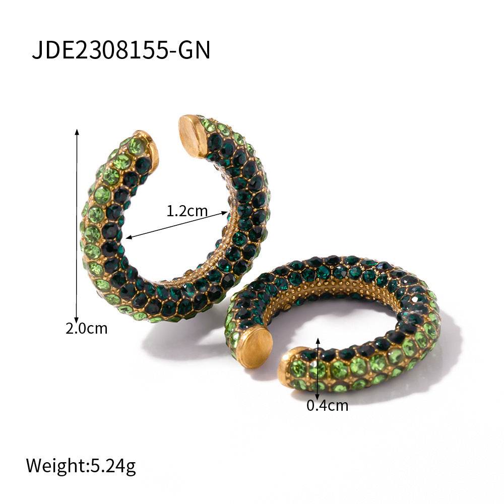Stainless Steel Diamond Ear Clip Creative - Here2Save