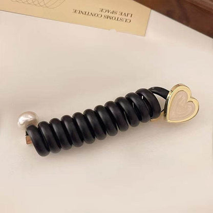 Plush Cute Braided Hair Phone Line Hair Ring Women - Here2Save