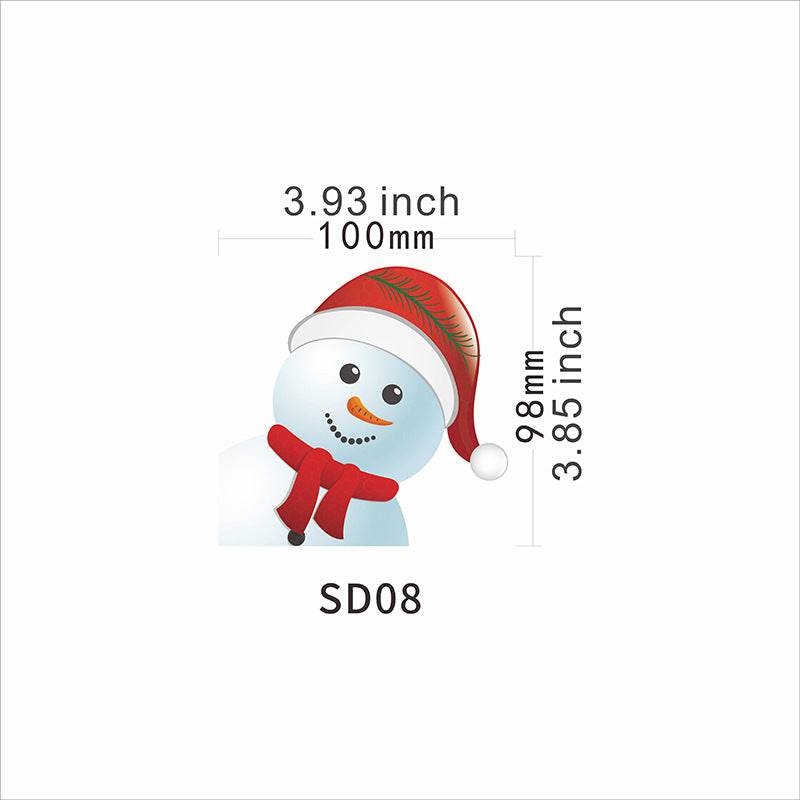 Santa Claus Magnetic Reflective Bulb Sticker - Here2Save