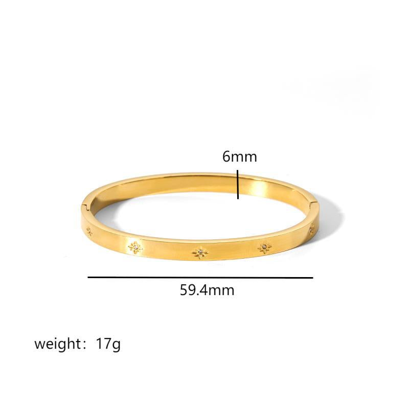 Ins Style Titanium Steel Bracelet Six-pointed Star Buckle