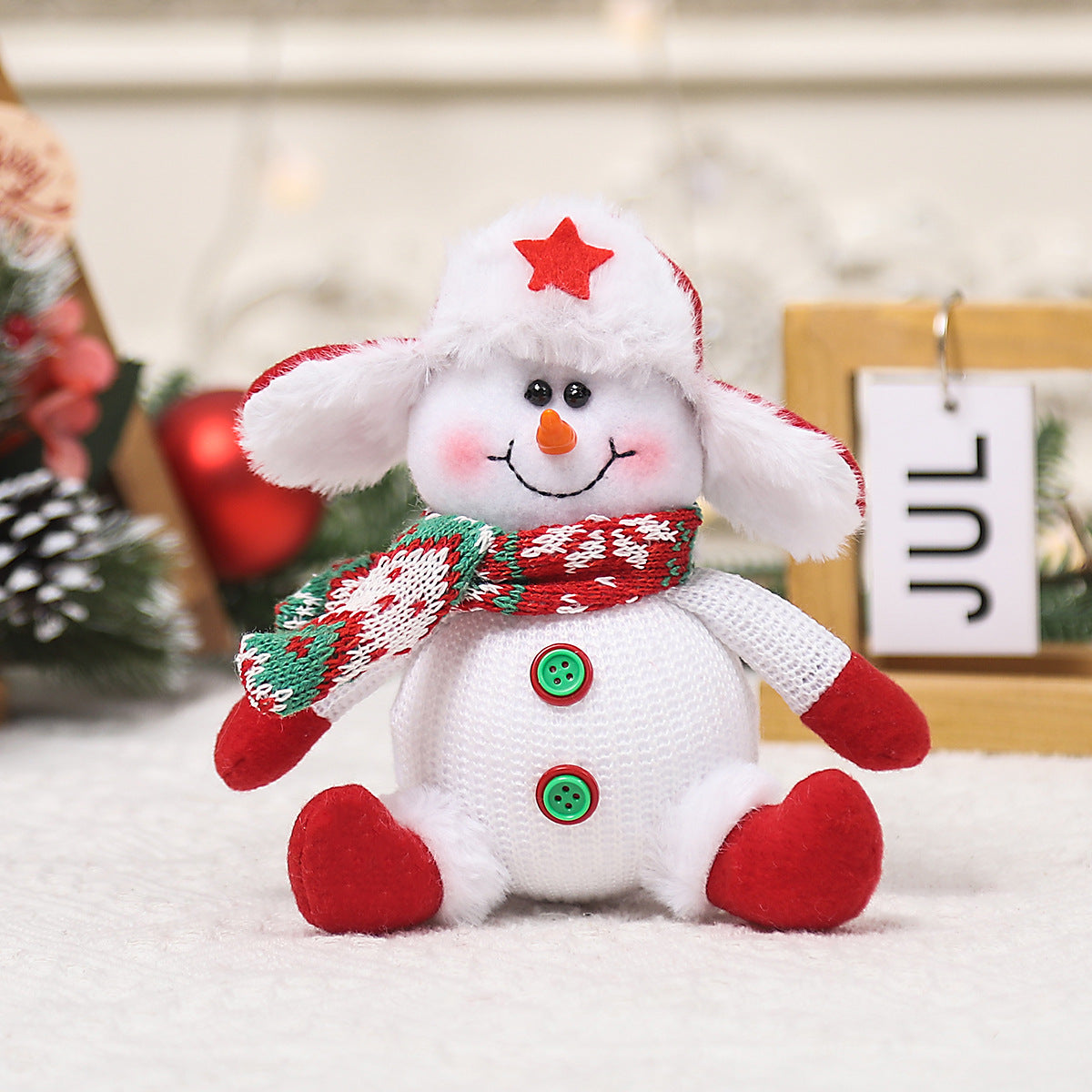 Christmas Decorations Cartoon Old Snowman Doll Christmas Tree Pendant