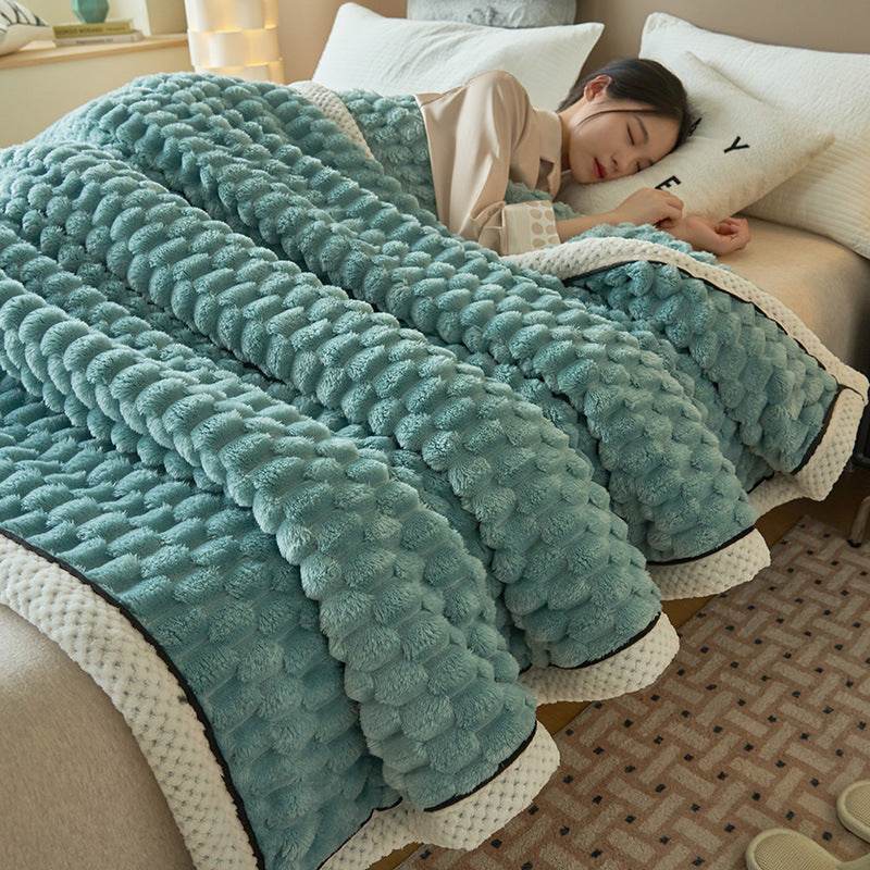 Coral Flannel Winter Thicken Thermal Cover Blanket - Here2Save
