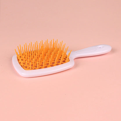 Square Hollow Comb Color Stitching Massage