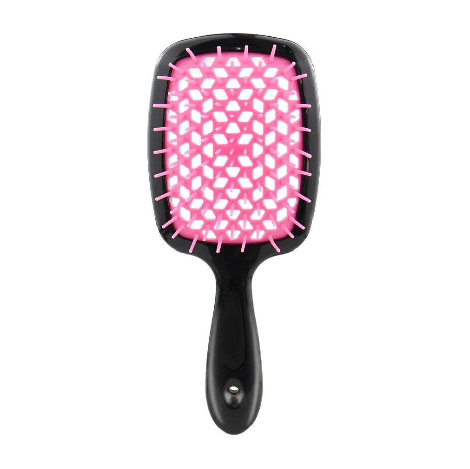 Square Hollow Comb Color Stitching Massage