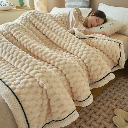 Coral Flannel Winter Thicken Thermal Cover Blanket - Here2Save