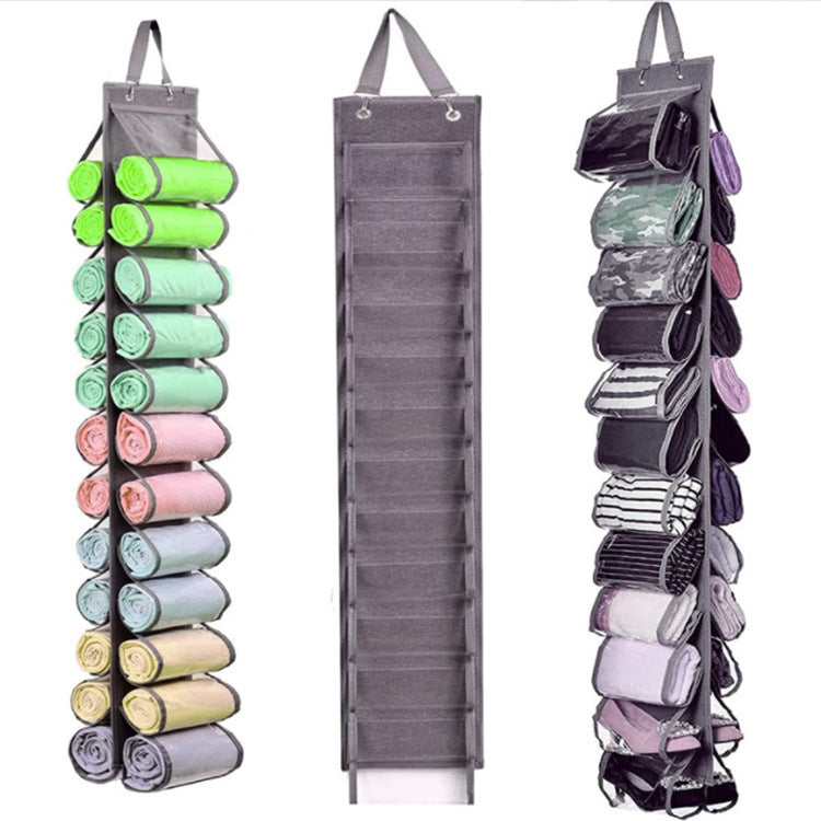 24 Grid Hanging Wardrobe Rack