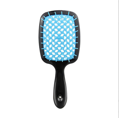 Square Hollow Comb Color Stitching Massage