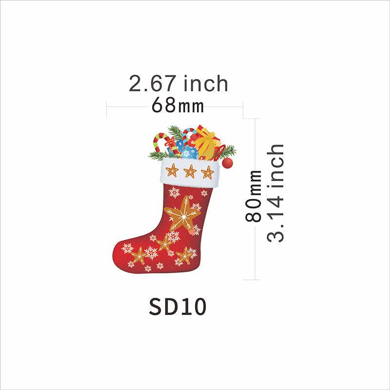 Santa Claus Magnetic Reflective Bulb Sticker - Here2Save