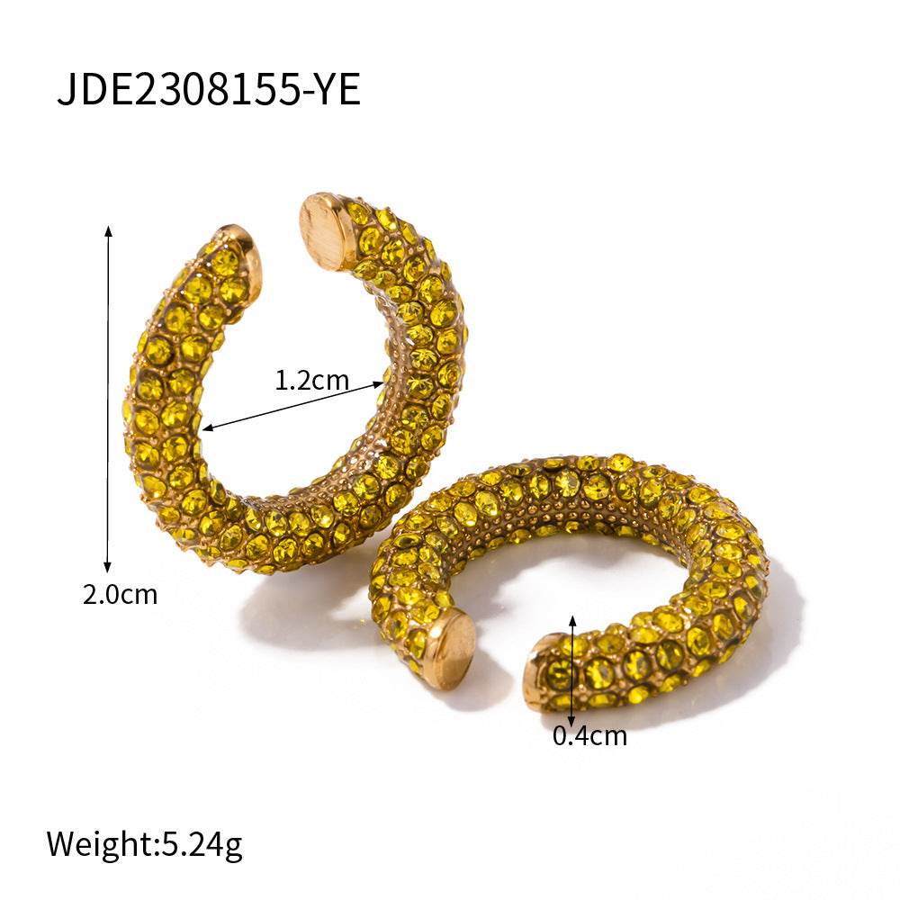 Stainless Steel Diamond Ear Clip Creative - Here2Save
