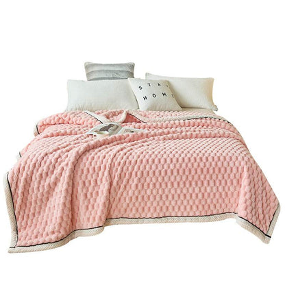 Coral Flannel Winter Thicken Thermal Cover Blanket - Here2Save