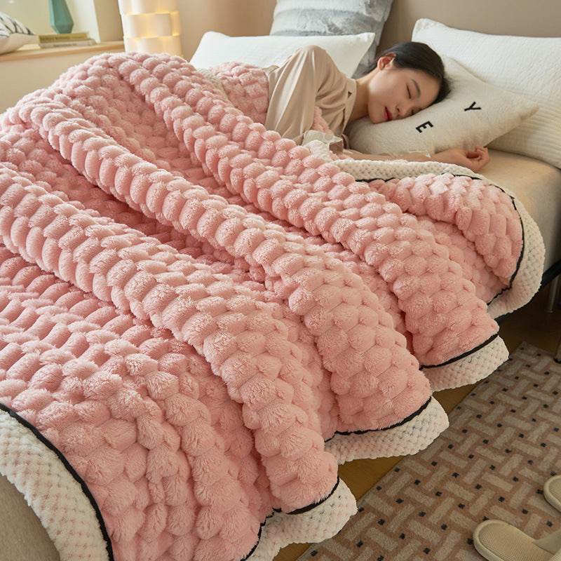 Coral Flannel Winter Thicken Thermal Cover Blanket - Here2Save