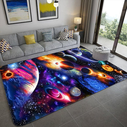 3D Planet Gorgeous Universe Living Room Carpet