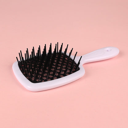 Square Hollow Comb Color Stitching Massage