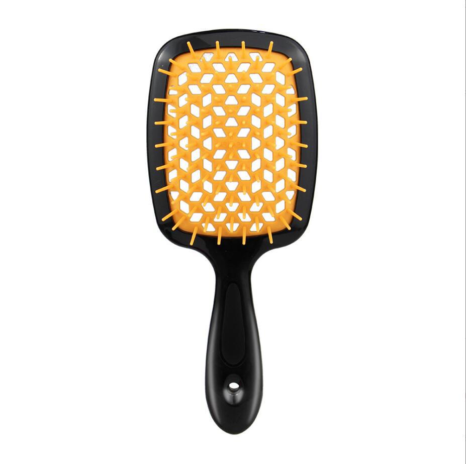 Square Hollow Comb Color Stitching Massage