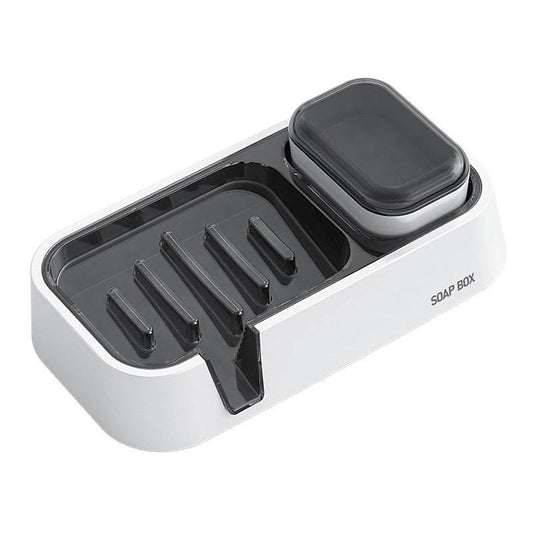Soap Dish Punch-free Wall-mounted Double Layer - Here2Save