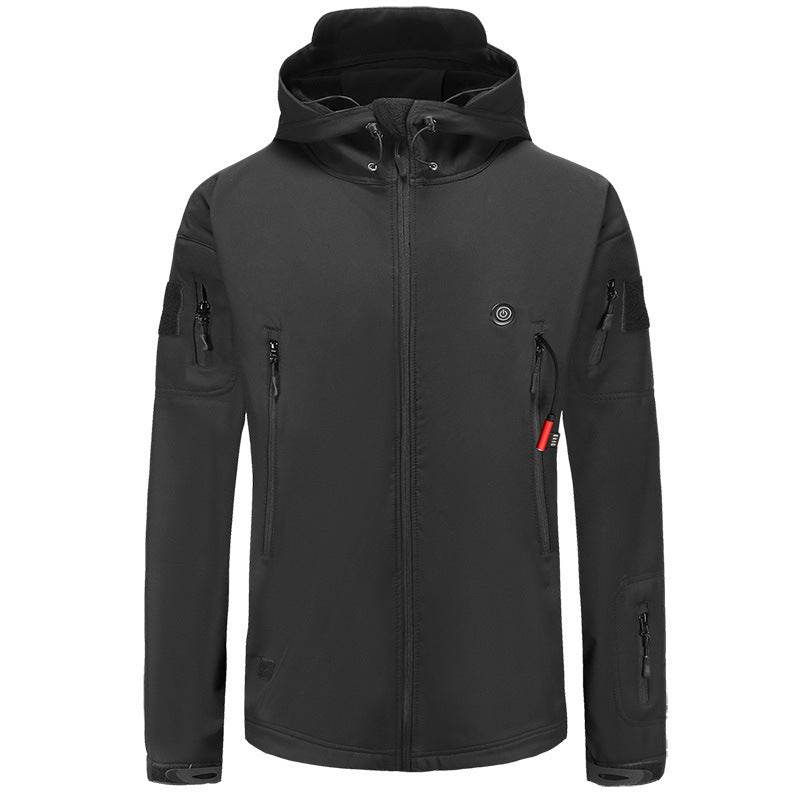 Smart Heated Jacket And Warm-keeping Coat Hooded Fleece-lined - Here2Save