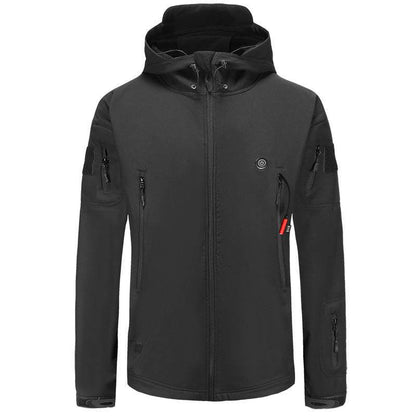 Smart Heated Jacket And Warm-keeping Coat Hooded Fleece-lined - Here2Save