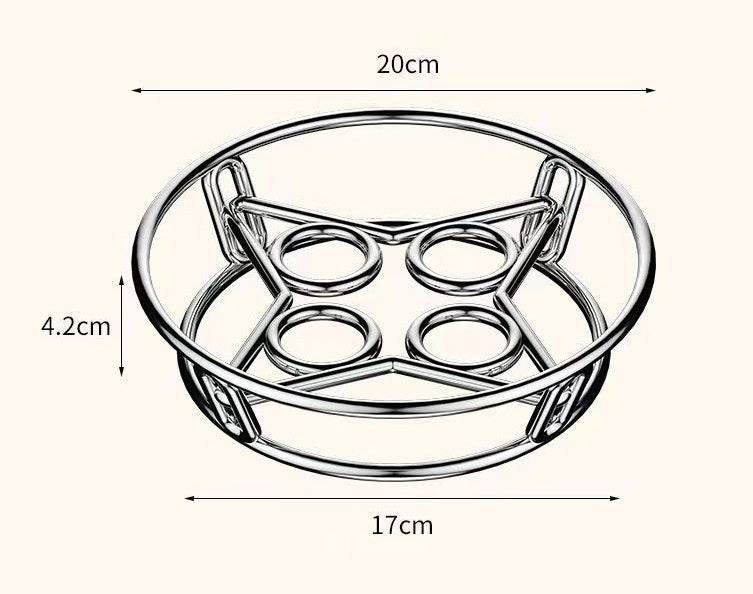 Stainless Steel Pot Rack Multifunctional Storage - Here2Save