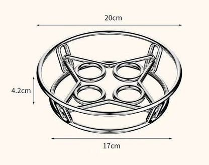 Stainless Steel Pot Rack Multifunctional Storage - Here2Save