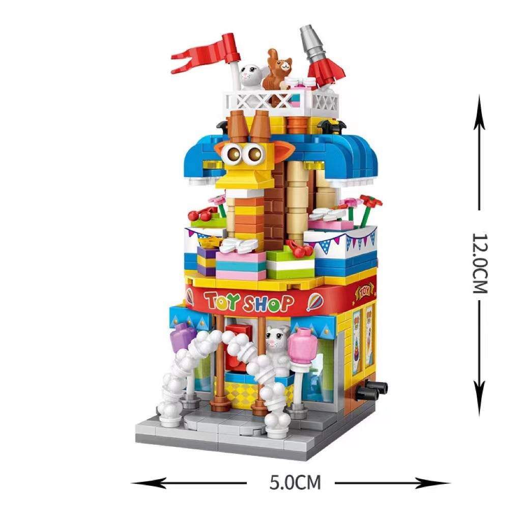 Street View Children's Small Particle Assembling Building Blocks Educational Toys - Here2Save