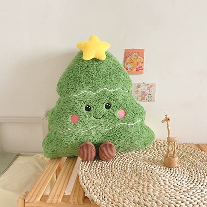 INS Holiday Cojín decorativo Árbol de Navidad Muñeca Peluche