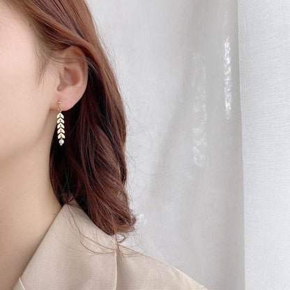Special-interest Design Wheat Pearl Necklace Earring Bracelet Set - Here2Save