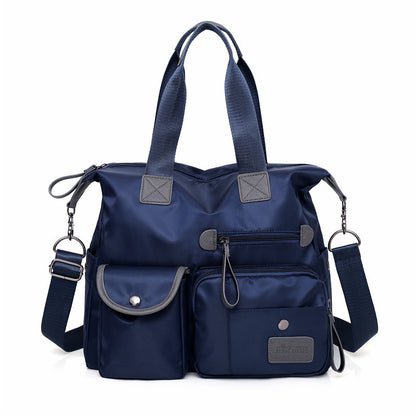 Bolso de hombro multibolsillo de gran capacidad para mujer, bolsos impermeables de nailon, bandoleras cruzadas informales para ir al trabajo