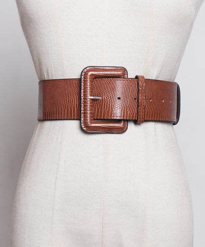 Simple Ladies Wide Belt Casual Versatile Decorative