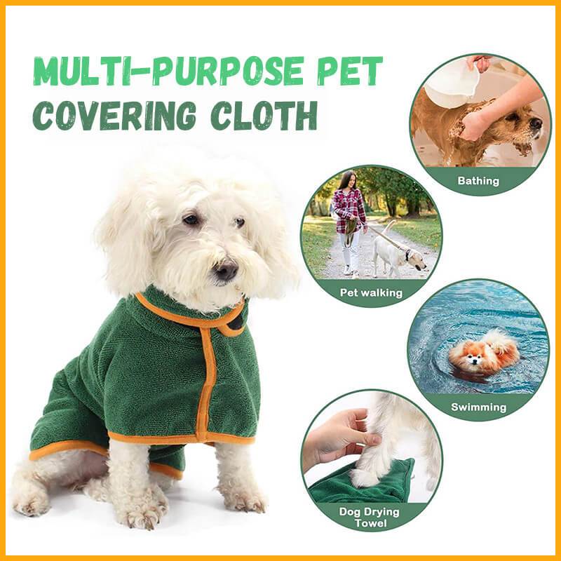 Absorbent Pet Bathrobe With Waist-wrapped Microfiber - Here2Save