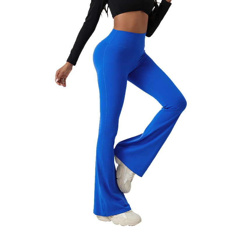 Bell-bottom TrousersWomen's Yoga High Waist Pants Leggings Wide Leg Fitness Pants