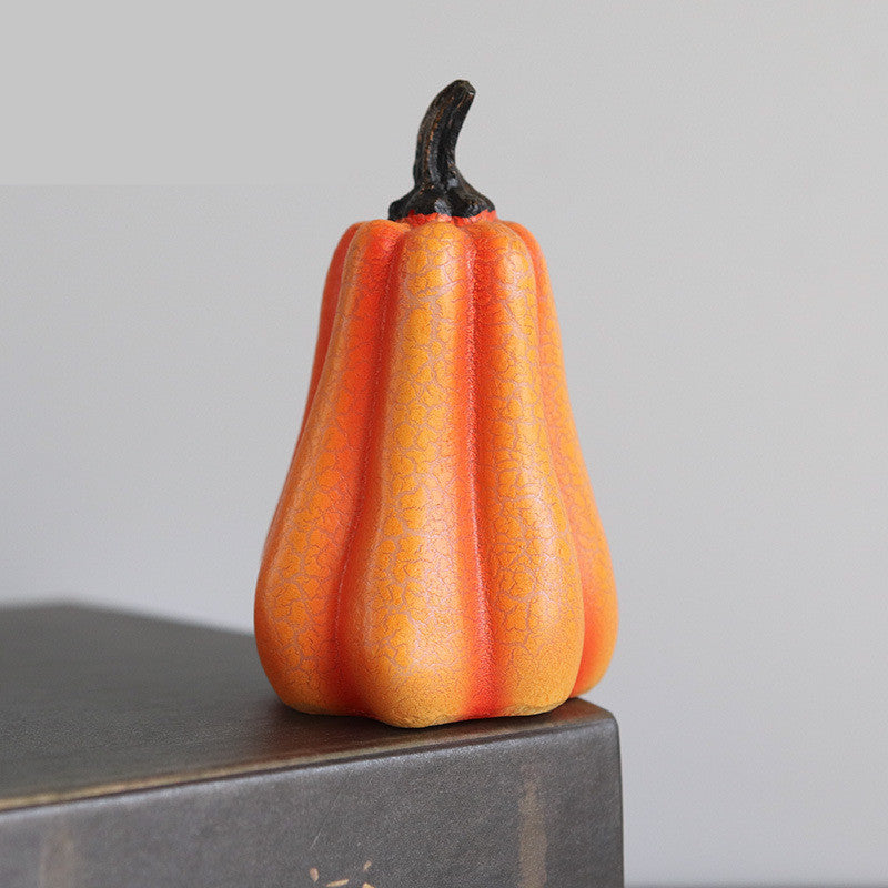 New Halloween Pumpkin Lantern Simulation Pumpkin LED Candle Lamp Resin Luminous Pumpkin - Here2Save