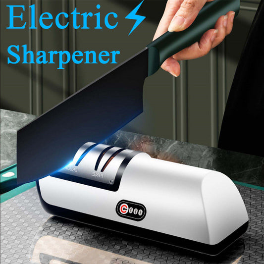 USB Rechargeable Electric Knife Sharpener Automatic Adjustable Kitchen Tool For Fast Sharpening Knives Scissors And Grinders Gadgets - Here2Save