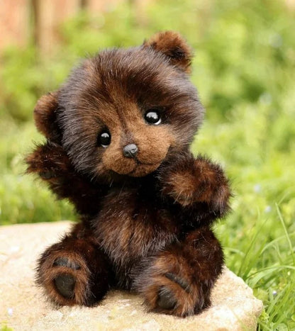 Cotton Plush Doll Black Bear Raccoon Toy