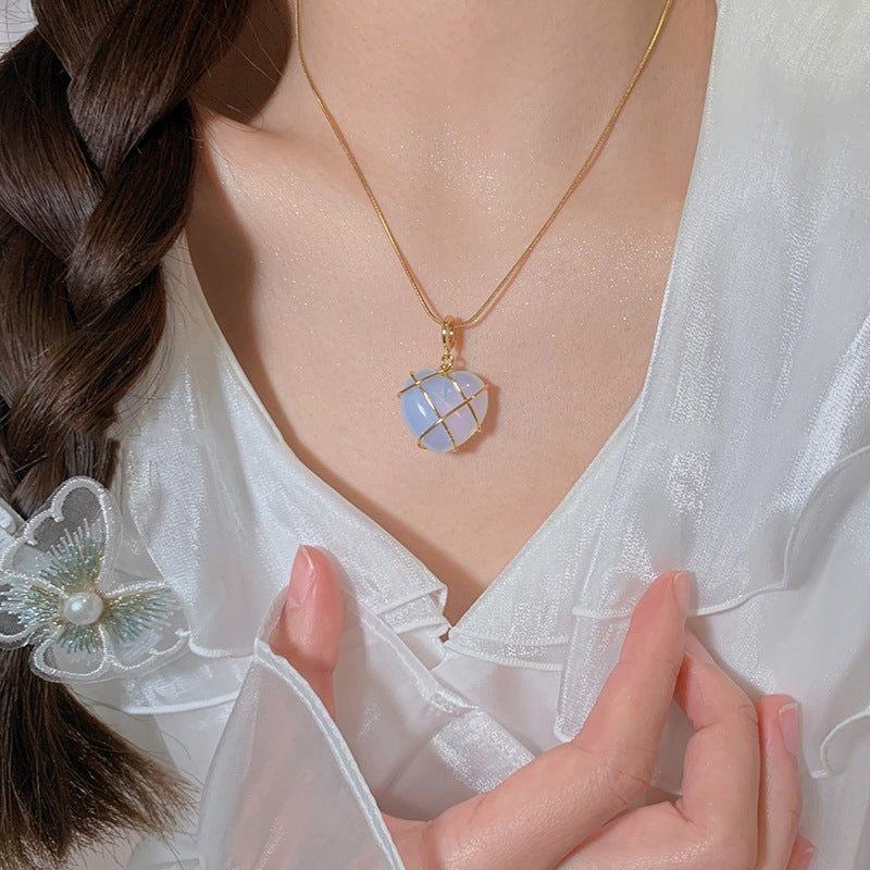 Fashion Moonstone Necklace For Cartoon Princess Love Girl Necklace Novelty Jewelry - Here2Save