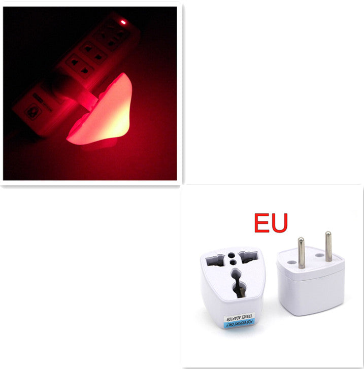 Luz LED nocturna con forma de seta, lámpara con enchufe para UE y EE. UU., luz blanca cálida, Sensor de control, luz para dormitorio, decoración del hogar