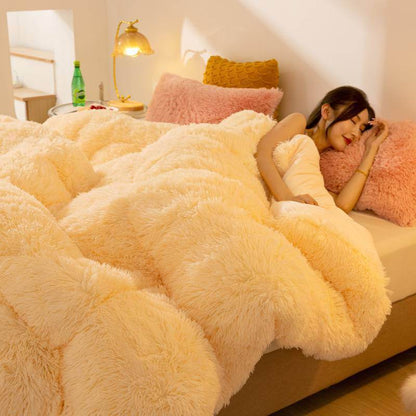 Super Soft Long Fleece Mink Crystal Velvet Thickened Warm Winter Quilt - Here2Save