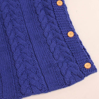 New Autumn Winter Newborn Baby Boy Girl Knit Sleeping Bag Clothes Infant Baby Pure Color Hold Blanket - Here2Save