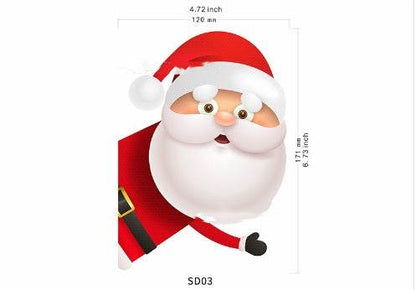Santa Claus Magnetic Reflective Bulb Sticker - Here2Save