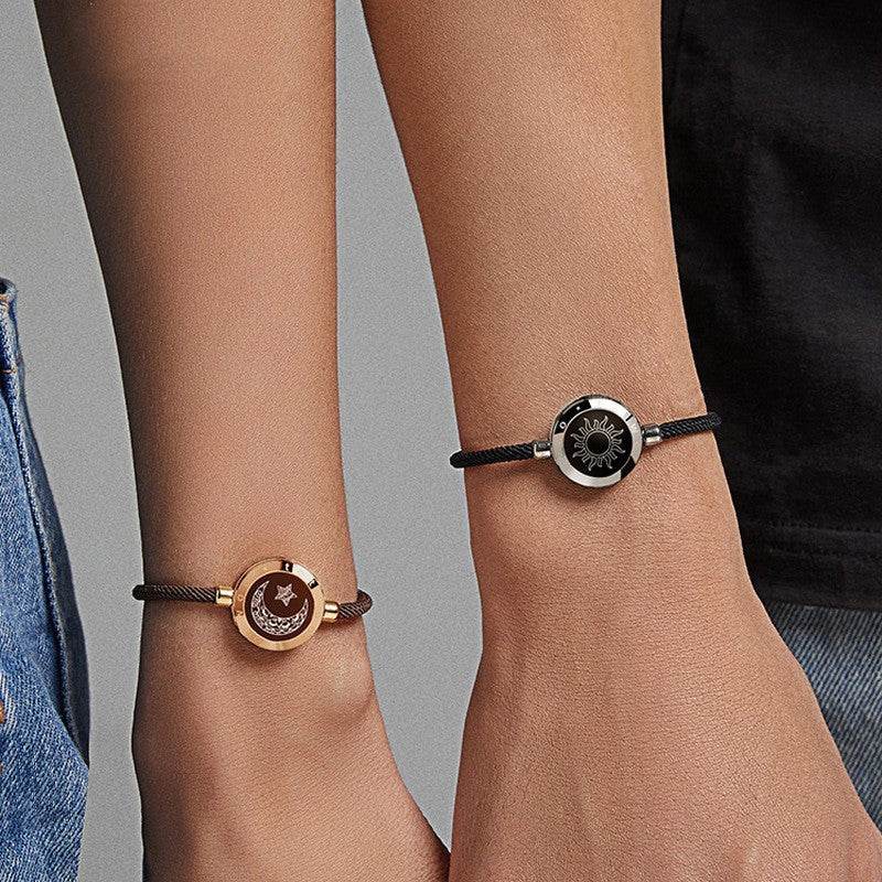 Sun-Moon Smart Sensing Couple Bracelet - Here2Save