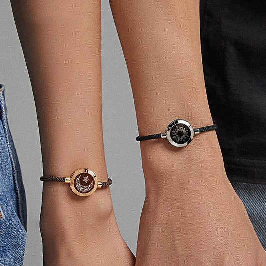 Sun-Moon Smart Sensing Couple Bracelet - Here2Save