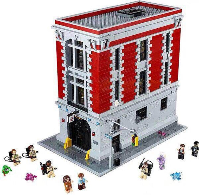 GhostBuster Assembled Building Block Toys Fire Fighting Headquarters Kids