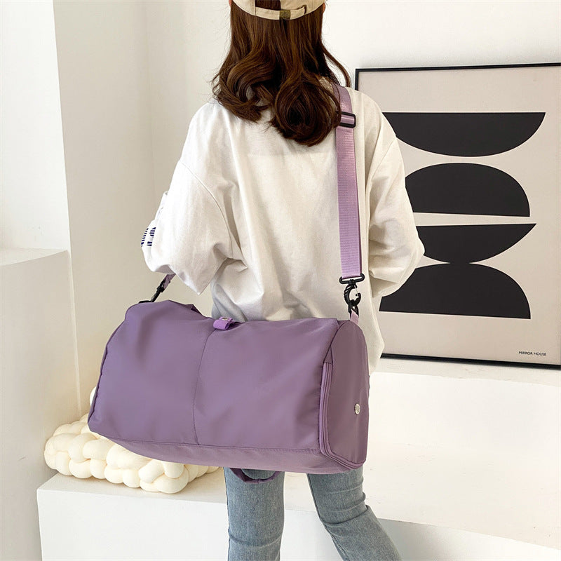 Bolsa de Yoga para mujer, bolsa de viaje para almacenamiento de gran capacidad, separación de ropa seca y húmeda, deportiva, para Fitness, puede llevar esterillas de Yoga