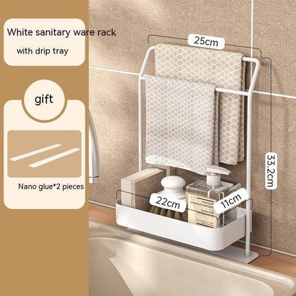 Rag Draining Kitchen Storage Rack Kitchen Gadgets - Here2Save