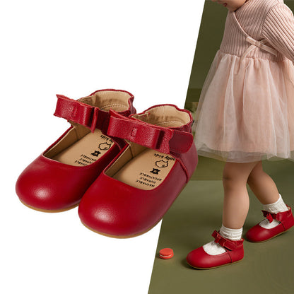 All-leather Baby Toddler Shoes For Girls And Babies, Soft-soled Children's Princess