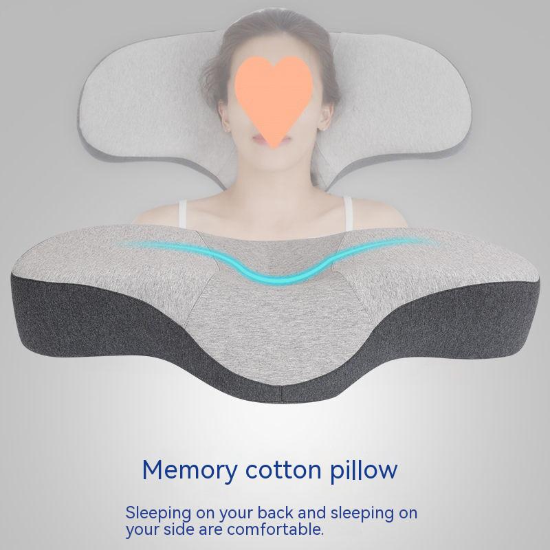 Space Memory Cotton Filling Low Thin Pillow - Here2Save