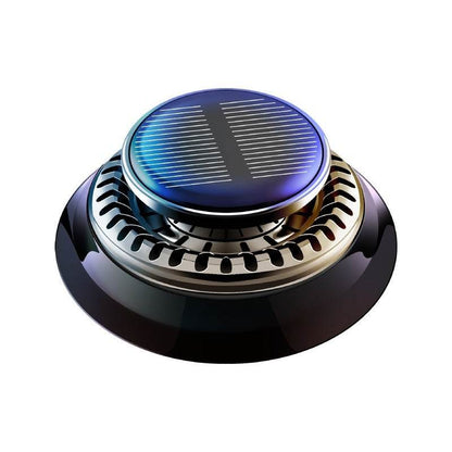 Portable Kinetic Car Air Freshener Solar Powered Double Ring Rotating Air Cleaner Perfume Fragrance Diffuser - Here2Save