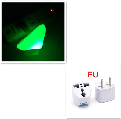 Luz LED nocturna con forma de seta, lámpara con enchufe para UE y EE. UU., luz blanca cálida, Sensor de control, luz para dormitorio, decoración del hogar