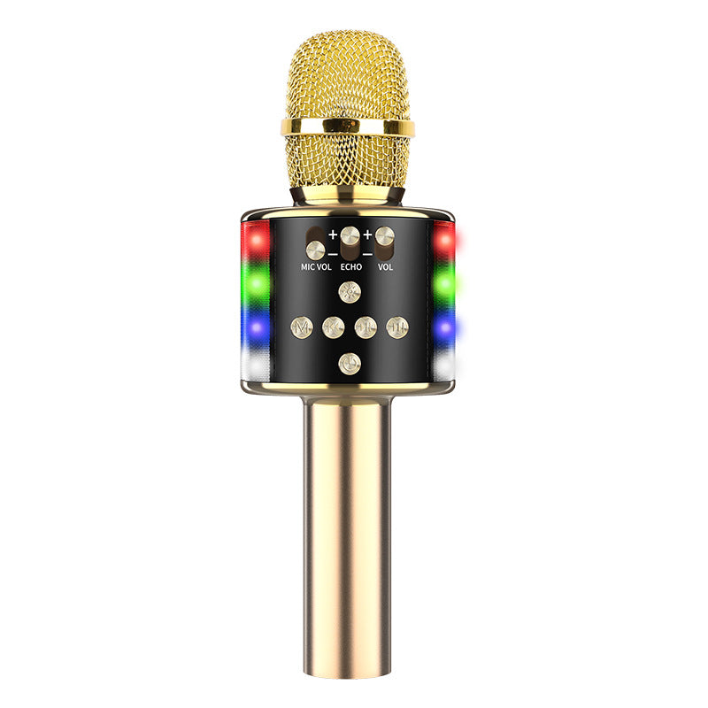 Wireless Bluetooth Colorful Light Microphone