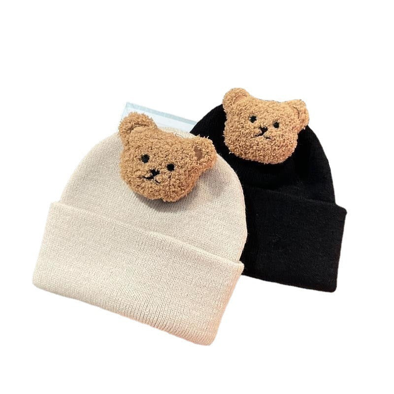 Ins Baby Wool Hat Little Bear Cute Knitted Hat