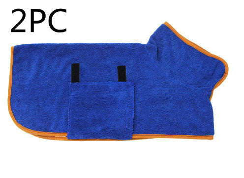 Absorbent Pet Bathrobe With Waist-wrapped Microfiber - Here2Save